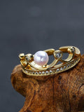 Crown Pattern Opening Ring