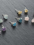 Rough Quartz Ear Stud