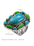 Natural Turquoise Silver Ring
