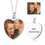 Personalized 925 Sterling Silver Photo Silhouette Necklace