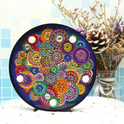 F&S Diamond Painting Store Diamond Painting Lamp Mandala Flowers