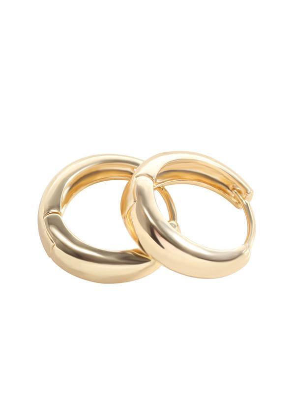 Pure Shining Round Earrings