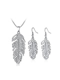 Rhinestone Necklace Earring Set