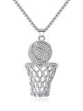 Basketball Frame Pattern Necklace