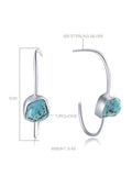 Irregular Natural Turquoise Earrrings