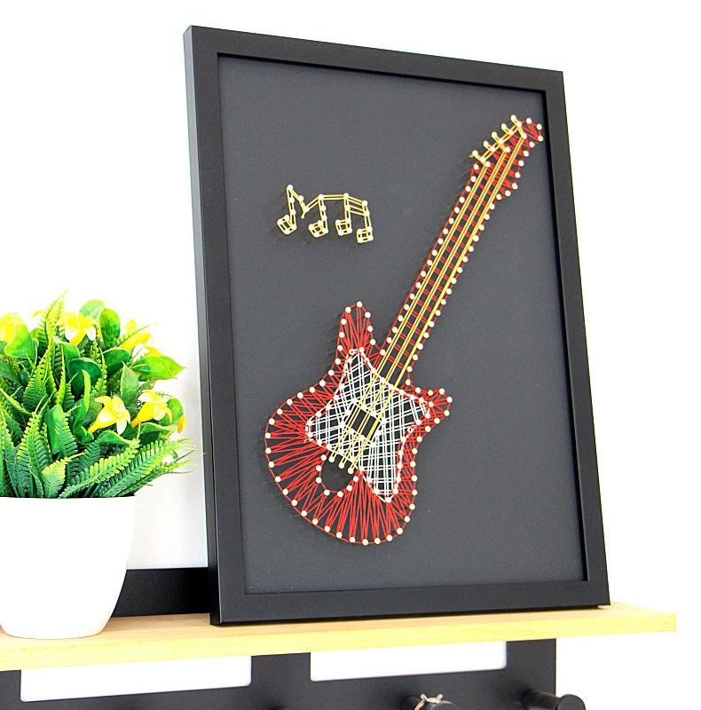 DIY Guitar String Art Painting