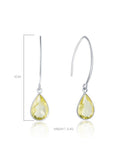 Drop Pattern Silver Earrings