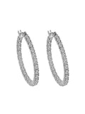 Full Zircon Round Earrings
