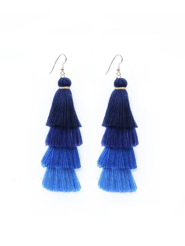 Three Style Tassel Earrings