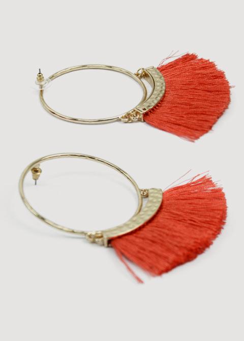 Round Tassel Hyperbolic Earrings