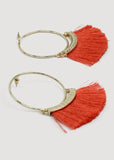 Round Tassel Hyperbolic Earrings