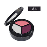 3 Colors Profession Nature Matte Makeup Naked Eyeshadow Cosmetic Nude Glitter Eye Shadow Palettle With Mirror Eye Pencil