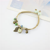 Female Mori ethnic wind hand-knitted flower bracelet