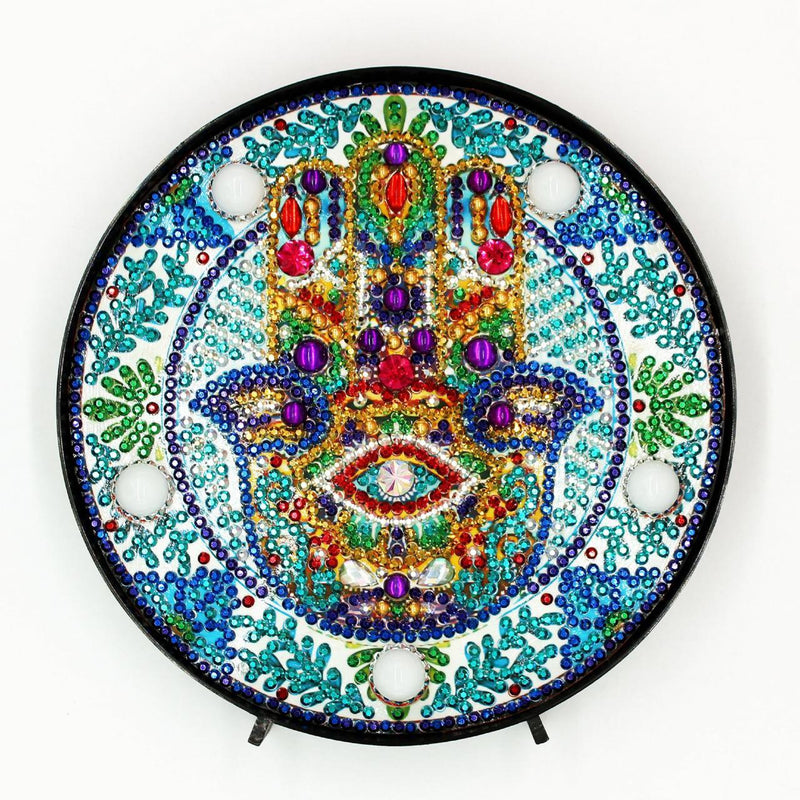 F&S Diamond Painting Store Diamond Painting Lamp Mandala Hamsa