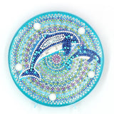 F&S Diamond Painting Store Diamond Painting Lamp Diving Dolphins