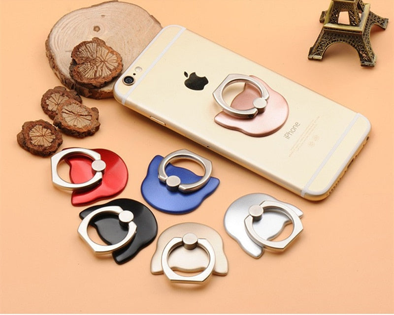 360 Degree Cat Finger Ring Mobile Phone Smartphone Stand Holder For iPhone Xiaomi samsung all Smart Phone Luxury Couple Models