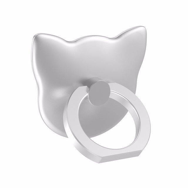360 Degree Cat Finger Ring Mobile Phone Smartphone Stand Holder For iPhone iPad Xiaomi all Smart Phone Luxury Couple Models
