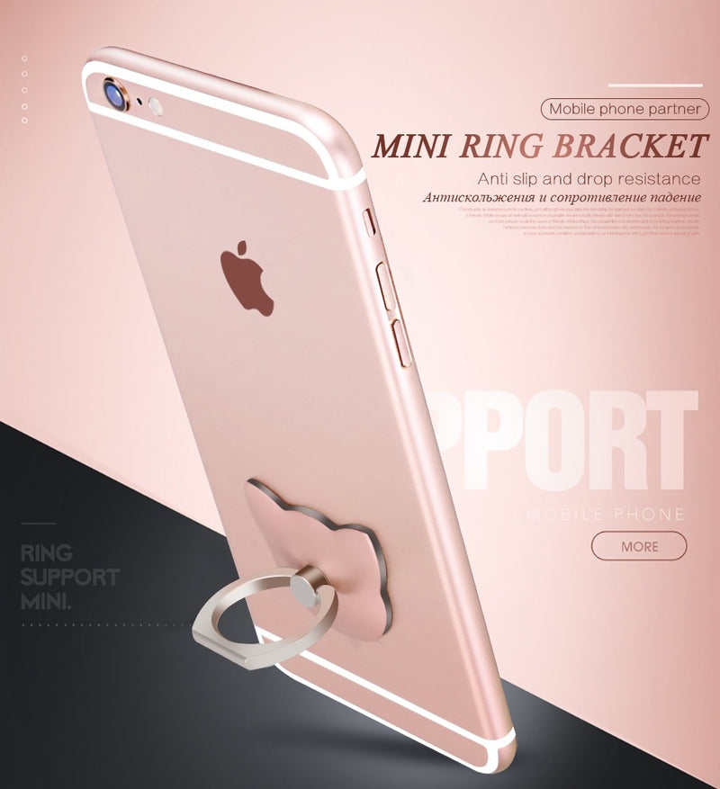 360 Degree Cat Finger Ring Mobile Phone Smartphone Stand Holder For iPhone iPad Xiaomi all Smart Phone Luxury Couple Models