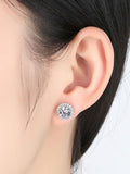 Circular Crown Pattern Earrings
