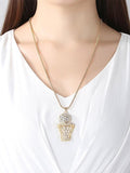 Basketball Frame Pattern Necklace