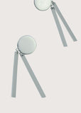 Silver Round Tassel Earrings