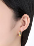 Pure Shining Round Earrings