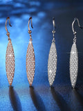 Shuttle-shaped Diamond Earrings