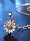 Sun Flower Pattern Necklace