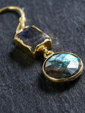 Vintage Natural Labradorite Earrings