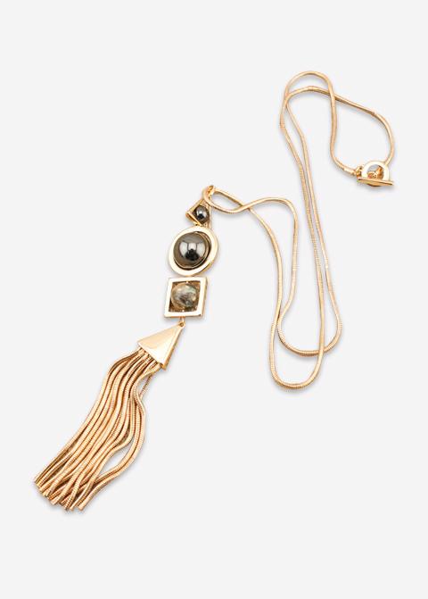 Combined Design Long Necklace