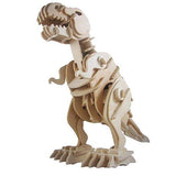 F&S 3D Wooden Robotic Puzzle T-Rex, Medium