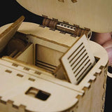 F&S 3D Wooden Treasure Box Puzzle Unique Model Kits to Build Mechanical Engineering Kits Great Birthday for Adults and Children Age 14+