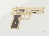 F&S 3D DIY Wooden Puzzles Bertta M92F JZ203 Gun Model Kits Diy Block Building Jigsaw Toy For Kid Christmas Gift