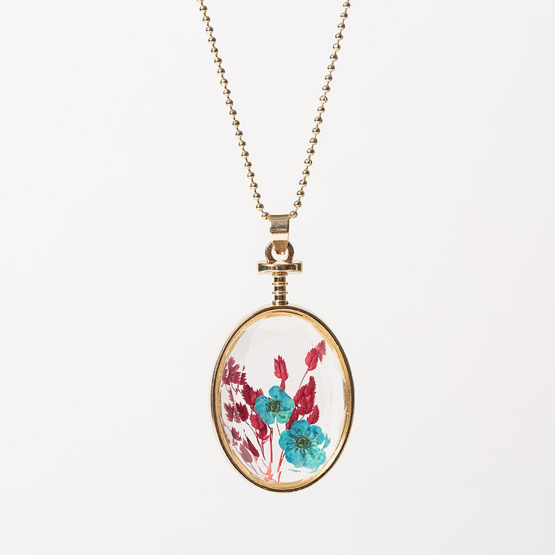 New cute handmade cherry powder necklace