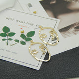 European and American nature touching earrings