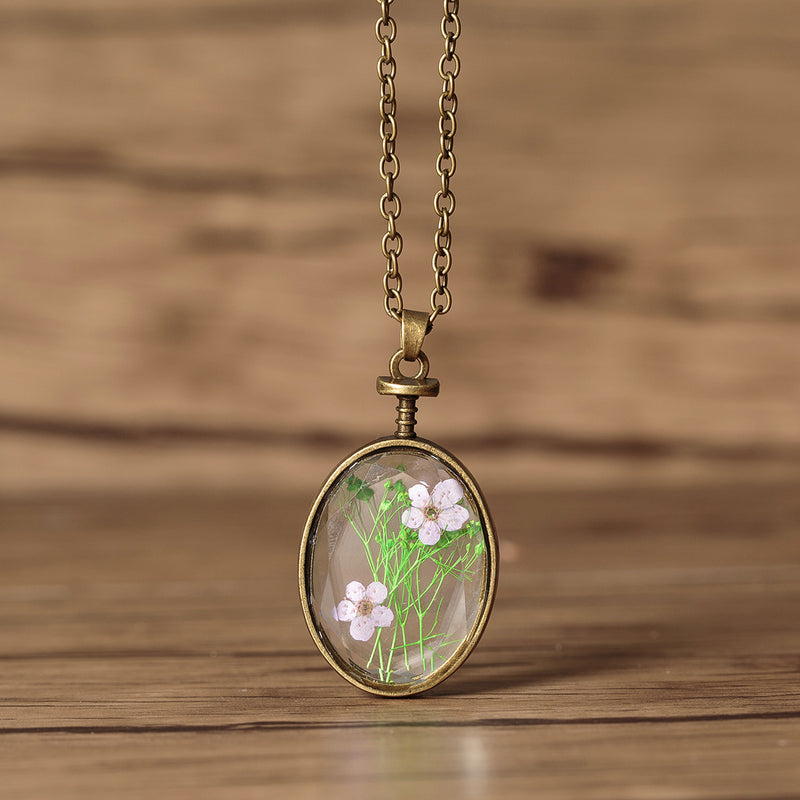 New cute handmade cherry powder necklace