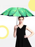 Banana Leaf Pattern Folding Umbrella