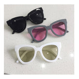 Retro Large Frame Cat's Eye Sunglasses