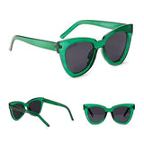 Retro Large Frame Cat's Eye Sunglasses