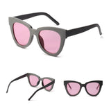 Retro Large Frame Cat's Eye Sunglasses