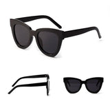 Retro Large Frame Cat's Eye Sunglasses