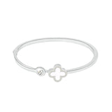 Four-leaf clover rose gold bracelet