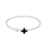 Four-leaf clover rose gold bracelet