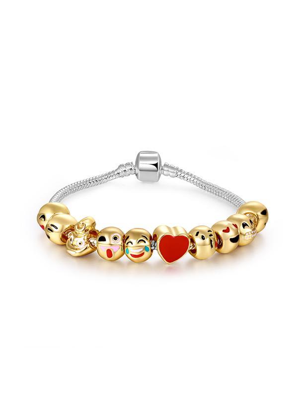 Smiley Expression Pattern Bracelet
