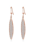 Shuttle-shaped Diamond Earrings