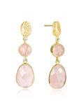 Pink Crystal Drop Earrings