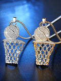 Basketball Frame Pattern Necklace