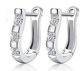 Fashion 2018 New U-Shape Earrings for Women AAA Cubic Zirconia Jewelry Best Gifts Femme Bijoux Wholesale