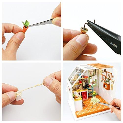 F&S Exquisite DIY House Miniature Dollhouse Kits Kitchen Room Birthday Gifts for Boyfriend & Girlfriend