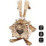 F&S 3D Puzzle Music Box Wooden Craft Kit Robot Machinarium Toy with Light Best Gifts for Women & Men